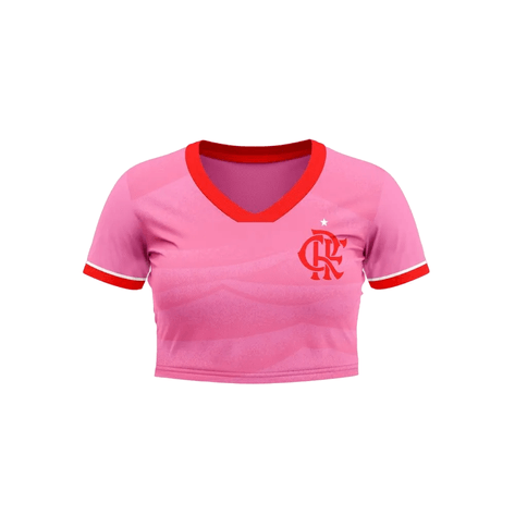 Camisa Flamengo Outubro Rosa 2023/24 Torcedor Adidas Feminina- Rosa