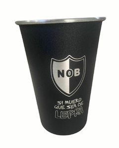 Vaso Fernetero de Aluminio Negro Newell's Old Boys - comprar online