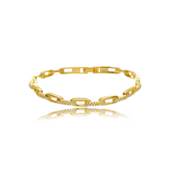 Bracelete Elos Cravejados - comprar online