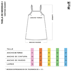 VESTIDO BUNNY - NIJI WORLD