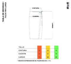 FALDA LARGA TIPA - comprar online