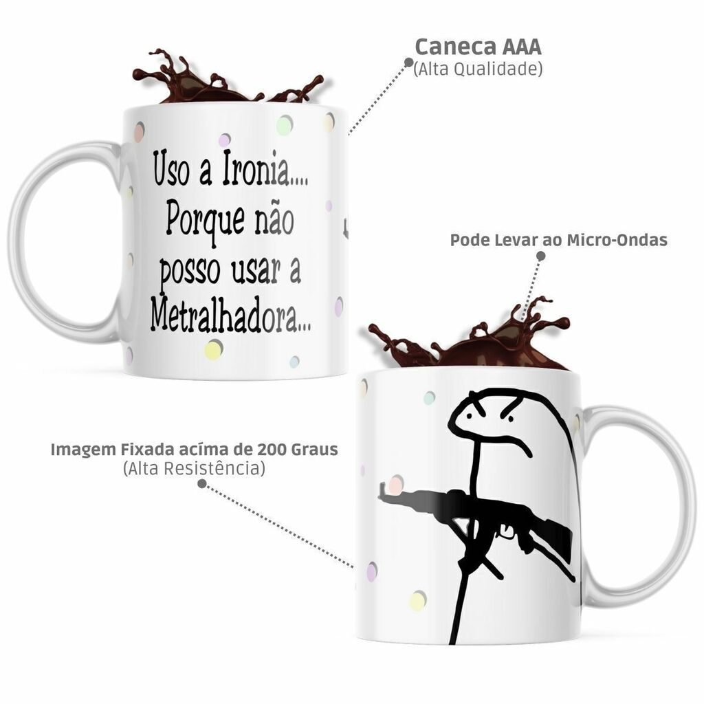 Caneca Gírias Preta