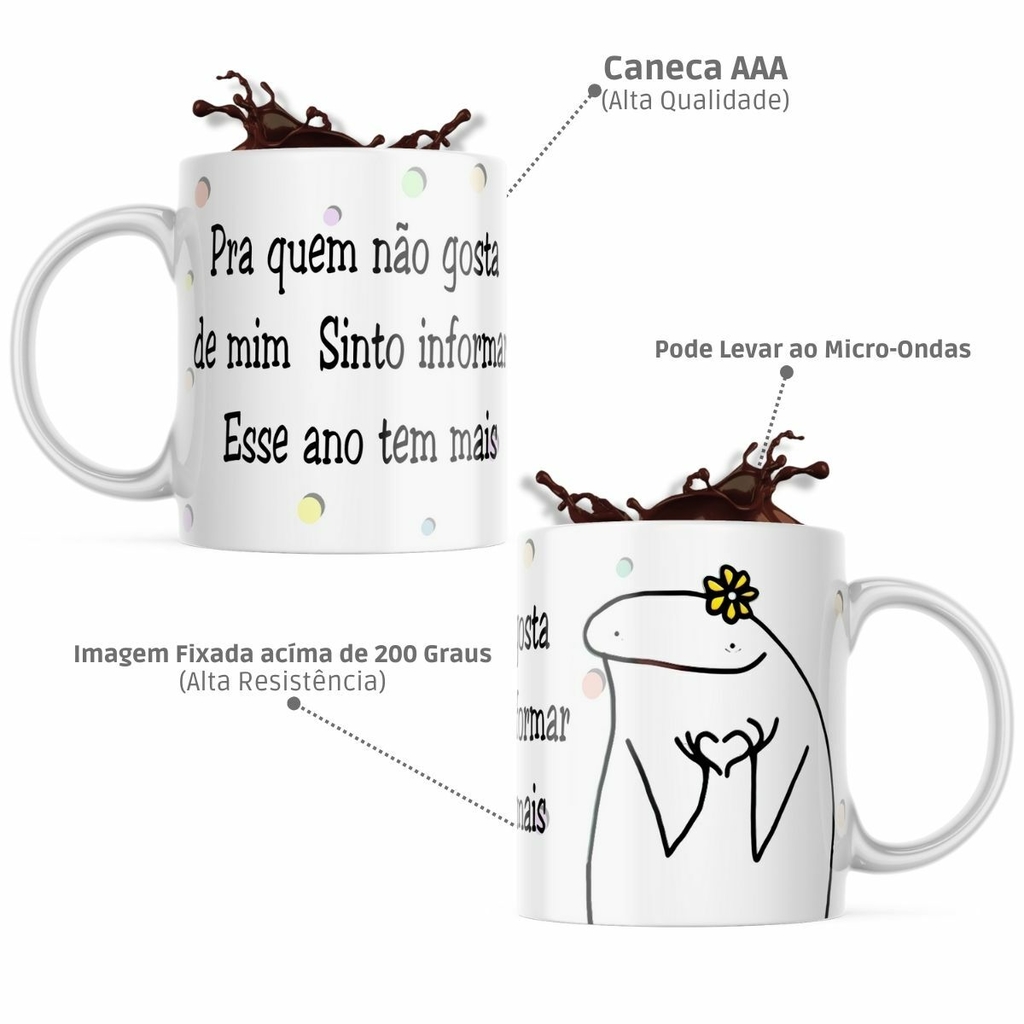 Caneca café florks meme engraçados - Desconto no Preço