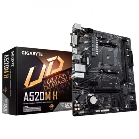 MOTHERBOARD GIGABYTE A520M H ULTRA DURABLE AM4 DDR4