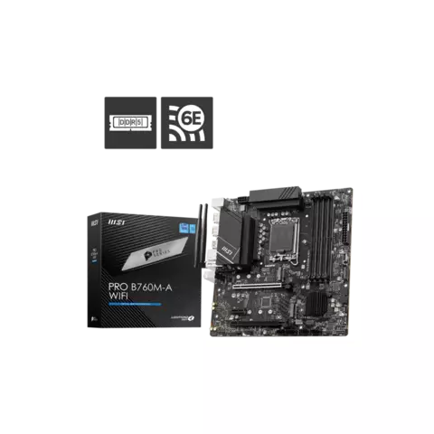 MOTHERBOARD MSI PRO B760M-A WIFI LGA1700 DDR5