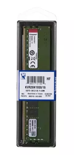 Memoria Ram Kingston 16GB 2666Mhz DDR4 NO-ECC - comprar online