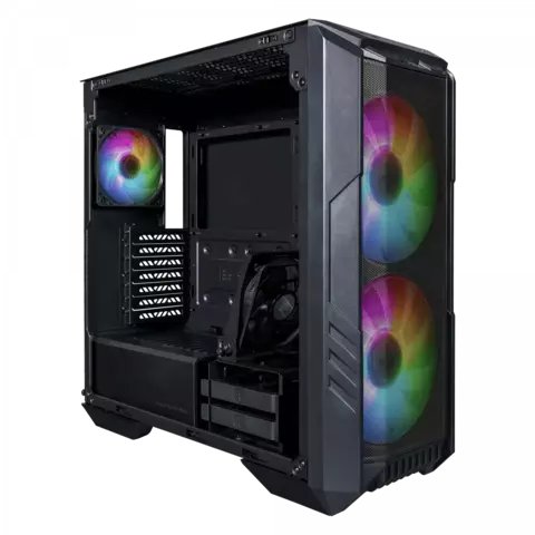 GABINETE COOLER MASTER HAF 500 GRIS MID TOWER RGB S/FUENTE