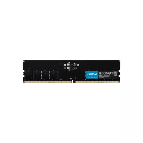 MEMORIA RAM UDIMM CRUCIAL BASIC 16GB DDR5 4800MHZ CL40 1.10V SINGLE NEGRO