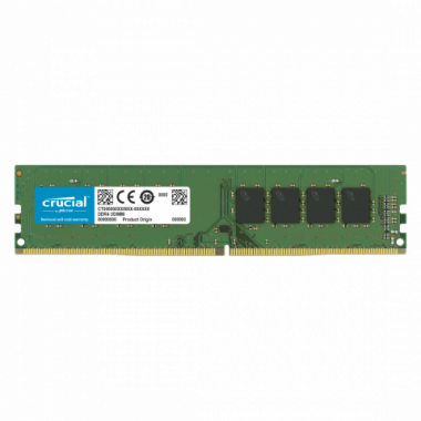 Memoria Ram UDIMM CRUCIAL Basics 16GB DDR4 2666MHz CL17 1.20V Single Verde