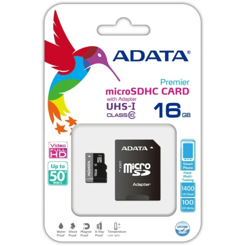 MEMORIA ADATA MICRO SD CLASS 10 16 GB