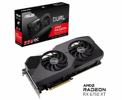 PLACA DE VIDEO ASUS DUAL RX 6750 XT OC 12 GB