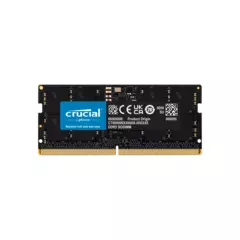 Memoria Ram SODIMM CRUCIAL CT 16GB DDR5 4800MHz CL40 1.10V Single Negro CT16G48C40S5