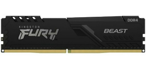 MEMORIA RAM UDIMM KINGSTON FURY BEAST 32GB DDR4 3200MHZ CL16 1.35V SINGLE NEGRO