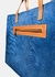 Bolsa Tote de Veludo Cotelê Azul - loja online