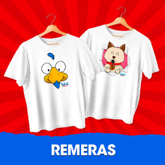 Remera niño/a - 100% algodón (blanca, negra, roja y amarilla) - comprar online