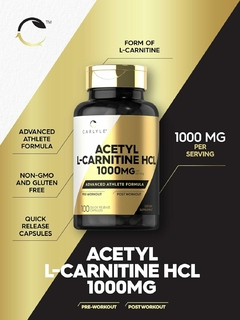 Acetyl L-carnitine HCL 1000 Mg X 100 Caps. | Carlyle Usa en internet