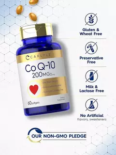 CoQ10 - 200 Mg X 60 Softgels | Carlyle Usa en internet