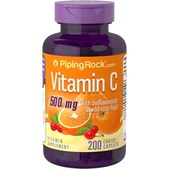 Vitamina C 500mg X 200 Comprimidos - Piping Rock Us