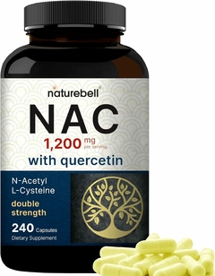 NAC 1200mg - N-acetil-cisteína 240 Capsulas - NatureBell