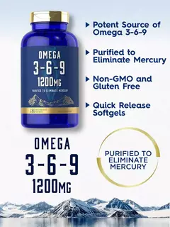 Omega 3-6-9 Ácidos Grasos Esenciales 1200 Mg X 180 Softgels - tienda online