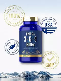 Omega 3-6-9 Ácidos Grasos Esenciales 1200 Mg X 180 Softgels en internet