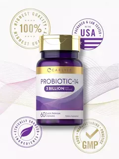 Probiotico Acidophilus 14 Strains / 8,5mg 3 Billon X 60 Caps | Carlyle en internet