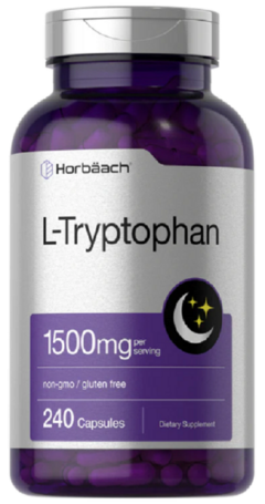 L-Triptófano 1500mg (por porción) - 240 Capsulas - Horbaach