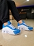 Nike Shox 4 Molas - Branco com Azul