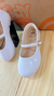 Sapato Inafatil Bailarina Branco Verniz - loja online