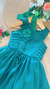 Vestido verde Esmerada Flores Petit Cherie - comprar online