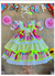 Vestido Arraia Balões Neon - comprar online