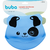Babador de silicone com pega migalhas azul - BUBA - loja online