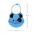 Babador de silicone com pega migalhas azul - BUBA - Jujuba Baby & Kids