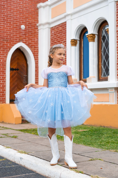 Vestido Elsa de Frozen copitos de nieve - comprar online