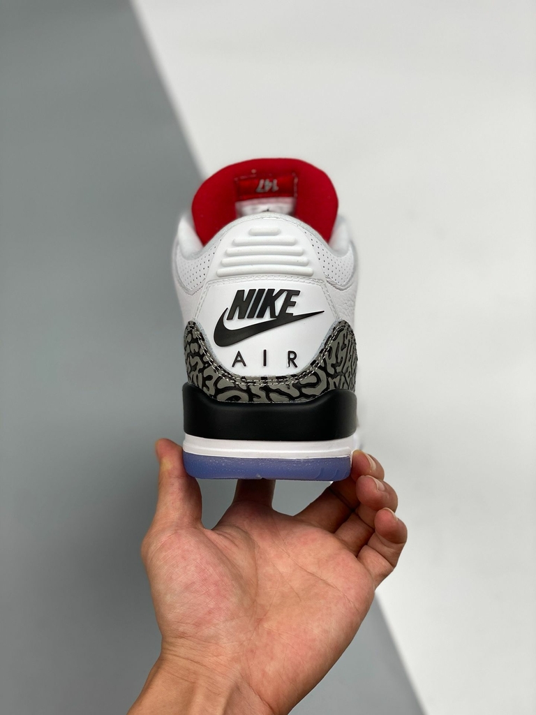 Cement grey jordan 3 top