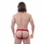 Cueca Jockstrap Vermelha- Fio dental Faixa Dupla masculino