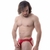 Cueca Jockstrap Vermelha- Fio dental Faixa simples em CIRRE