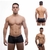 BOXER VELCRO GOGO BOY FAIXA LATERAL CINZA