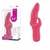 Fantasy Males - Vibrador em silicone recarregável com estimulador de clitóris - 17cm rosa