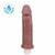 Pênis realistico GIGANTE com Vibrador 22,5 x 5,3 cm - cor Marrom