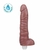 Pênis realistico GIGANTE com Vibrador 28 x 5,5 cm - cor Marrom