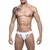 Cueca Jockstrap branca com abertura lateral