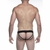 Cueca Jockstrap preta com faixa dupla fina