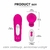 Vibrador para o casal com controle e carregador magnético- Wejoy RCT - S-Hande - Pink - comprar online