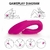 Vibrador para o casal com controle e carregador magnético- Wejoy RCT - S-Hande - Pink - Surpresinhas