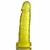 Pênis Jelly aromatizado Abacaxi - 14,5 x 4 cm amarela translúcida.