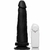 Pênis Realista com vibrador e Ventosa - 18,5 x 4,5 cm na cor preto