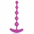 Anal Beads Plug Anal 18cm na cor rosa