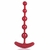 Anal Beads Plug Anal 18cm na cor vermelho