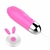 Mini Bullet em Silicone Macio Rosa 12 vibrações Recarregável Controle Remoto Vibration Egg